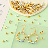 1200Pcs 2 Colors CCB Plastic Beads CCB-PA0001-04B-5