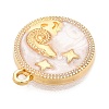 Alloy Enamel Pendants X1-ENAM-T021-03G-2