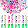60Pcs Luminous Transparent Resin Pendants RESI-SZ0002-04-1