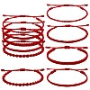 5Pcs 5 Style Nylon Thread Woven Braided Bracelets Set BJEW-SW00054-1