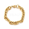 304 Stainless Steel Cable Chain Bracelets for Women BJEW-Q050-01C-G-1