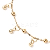 304 Stainless Steel Satellite Chains Anklets AJEW-AN00690-3