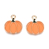 Thanksgiving Day Theme Alloy Enamel Pendants ENAM-T020-35N-1