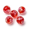 Luminous Handmade Glod Sand Lampwork Beads Strands LAMP-B028-03K-10mm-5