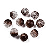 Transparent Crackle Acrylic Beads CACR-N002-26-3