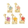Brass Micro Pave Cubic Zirconia Pendants KK-S507-13E-1