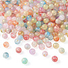 10 Colors Baking Painted Crackle Glass Bead Strands DGLA-TA0001-08A-2