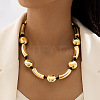 Alloy & CCB Plastic Beaded Necklaces FS-WG4655B-08-1