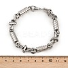 201 Stainless Steel Link Chain Bracelets for Men Women BJEW-B143-08-7