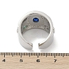 Brass Micro Pave Cubic Zirconia Adjustable Cuff Rings for Women RJEW-C129-10P-5