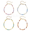 Natural Mixed Gemstone Beaded Bracelets BJEW-JB11763-2