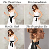 Satin Cloth Ribbon Wrap Around Chain Belt AJEW-WH0314-198E-6