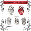 32Pcs 2 Colors Tibetan Style Alloy Pendants FIND-SC0009-46-2
