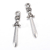 Tibetan Style Alloy Pendants TIBEP-Q062-15AS-RS-1