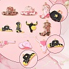 10Pcs 10 Styles West Cowboy Theme Alloy Enamel Pendants ENAM-YW0004-51-4