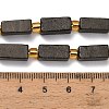 Natural Gold Pyrite/Golden Pyrite Beads Strands G-F833-C01-01-5