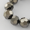 Electroplate Glass Bead Strands EGLA-R042-8mm-05-1