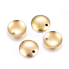 Ion Plating(IP) 304 Stainless Steel Dome Charms STAS-H472-02G-10mm-1