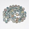 Electroplate Glass Beads Strands EGLA-Q085-10mm-07-2
