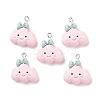 Opaque Resin Pendants LS-X-RESI-F030-08-1