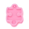 Puzzle Piece Pendant Silicone Molds DIY-M034-20-1
