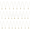 1Pc Initial Letter Brass Pendant Necklaces NJEW-YW0001-24M-2