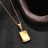 304 Stainless Steel Geometric Pendant Necklaces for Women NJEW-S439-04A-G-2