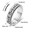 304 Stainless Steel Rotatable Finger Rings WG2DCA1-02-3