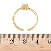 Rectangle Brass Micro Pave Cubic Zirconia Cuff Rings RJEW-Z111-04G-09-5