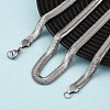 8MM 304 Stainless Steel Flat Snake Chain Necklaces NJEW-P338-09P-3