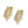 Brass Micro Pave Clear Cubic Zirconia Hoop Earrings LS-EJEW-D311-101G-4
