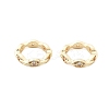 Brass Micro Pave Clear Cubic Zirconia Bead Frame KK-H495-03KCG-3