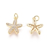 Brass Charms LS-ZIRC-L087-044G-2