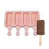 Food Grade DIY Rectangle Ice-cream Silicone Molds DIY-D062-06C-1