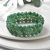 Natural Green Aventurine Beaded Stretch Bracelets BJEW-Q692-50-8mm-2