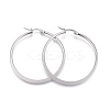 Tarnish Resistant 201 Stainless Steel Hoop Earrings LS-EJEW-A052-27B-1