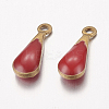 Antique Golden Plated Brass Enamel teardrop LS-X-KK-Q571-01G-2