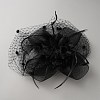 Women's Fascinators Feather Hat for Party Decoration AJEW-WH0650-73-1