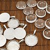 25mm Transparent Clear Domed Glass Cabochon Cover for Photo Pendant Making TIBEP-X0008-FF-1