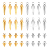 32Pcs 4 Styles 201 Stainless Steel Pendants FIND-UN0016-20-1