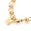 Brass Chain Bracelets BJEW-N032-03G-3