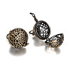 Brass Hollow Round Cage Pendants LS-KK-L079-02-NR-2