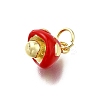 Brass Enamel Charms KK-K400-29G-03-2