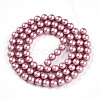 Baking Paint Pearlized Glass Pearl Bead Strands HY-N002-5mm-C01-3