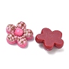 Tartan Pattern Opaque Resin Cabochons X-CRES-A061-01B-3
