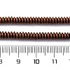Electroplated Non-magnetic Hematite Beads Strands G-P571-B01-01C-4