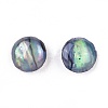 Natural Abalone Shell/Paua Shell Stud Earrings EJEW-JE03214-3
