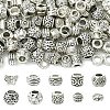 100Pcs 10 Styles Tibetan Style Alloy European Beads TIBE-YW0001-94-1