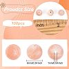 100Pcs Round Natural Sunstone Beads G-OC0001-37-2