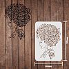 Large Plastic Reusable Drawing Painting Stencils Templates DIY-WH0202-101-2